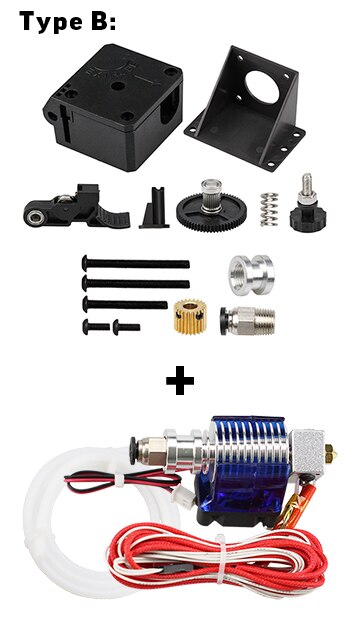 ZANYAPTR 3D Printer Titan Extruder Kits for Desktop FDM Reprap MK8 Kossel J-head bowden Pruse i3 Mounting Bracket: Type B