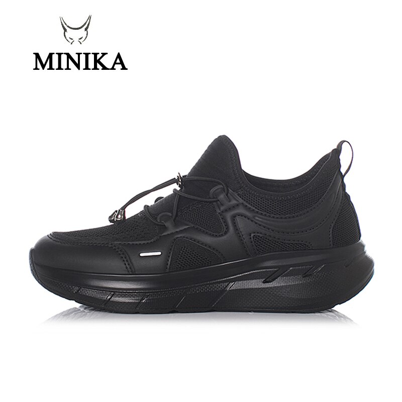 Outdoor Fitness Shoes Sneakers Women Soft Thick Bottom Women's Sport Shoes Breathable Round Toe Student Shoe Mother Health Shoes