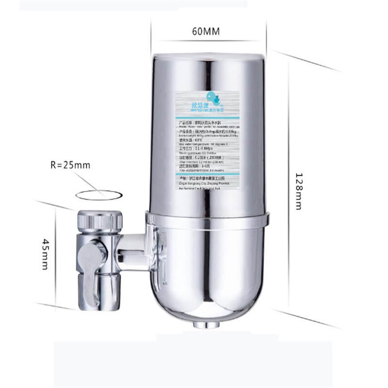 Remove Water Contaminants Water Ionizer Household Cleanable Faucet Drinking Water Filter Stainless Steel Kitchen Water Purifier