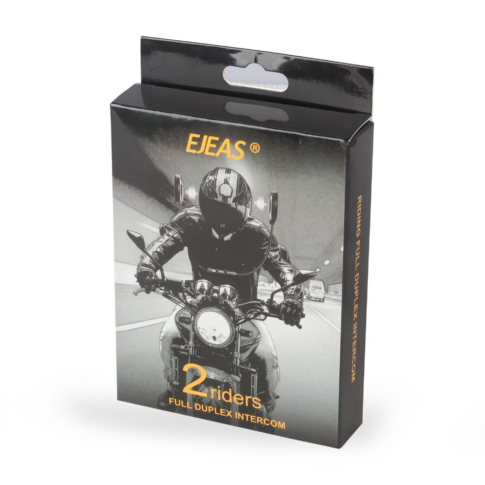 Ejeas intercomunicadores de casco moto hjelm bluetooth headset motorcykel samtaleanlæg 2 ryttere hjelm bluetooth motorcykel headset
