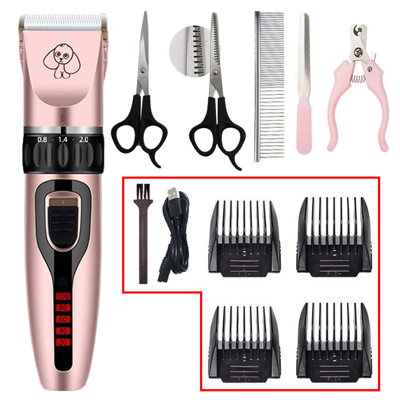Pet Clipper Voor Honden Tondeuse Elektrische Hond Clipper Kat/Konijn Grooming Tool Haar Machine Remover Kapsel Voor Dieren: R-Power Black Cut