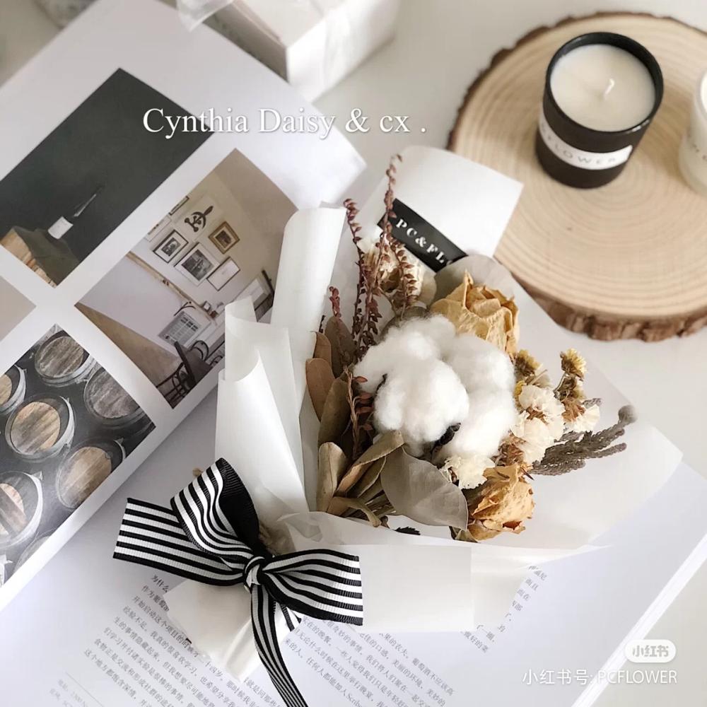 Branche de fleur artificielle en coton naturel, 1 pièce, pour décoration de mariage, noël, couronne faite à la main, fleur de Kapok, fournitures de décoration pour la maison