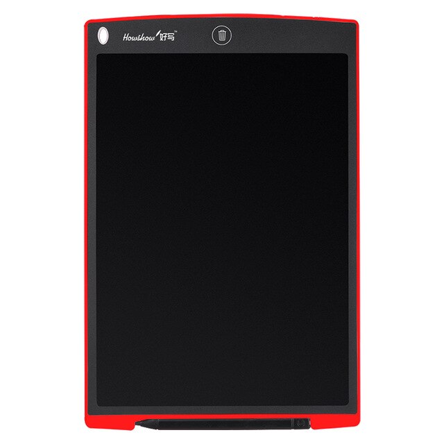 LCD Writing Tablet 12 inch Electronic Graphic Digital Drawing Grafic Handwriting Pads Portable Board With Pen: Red