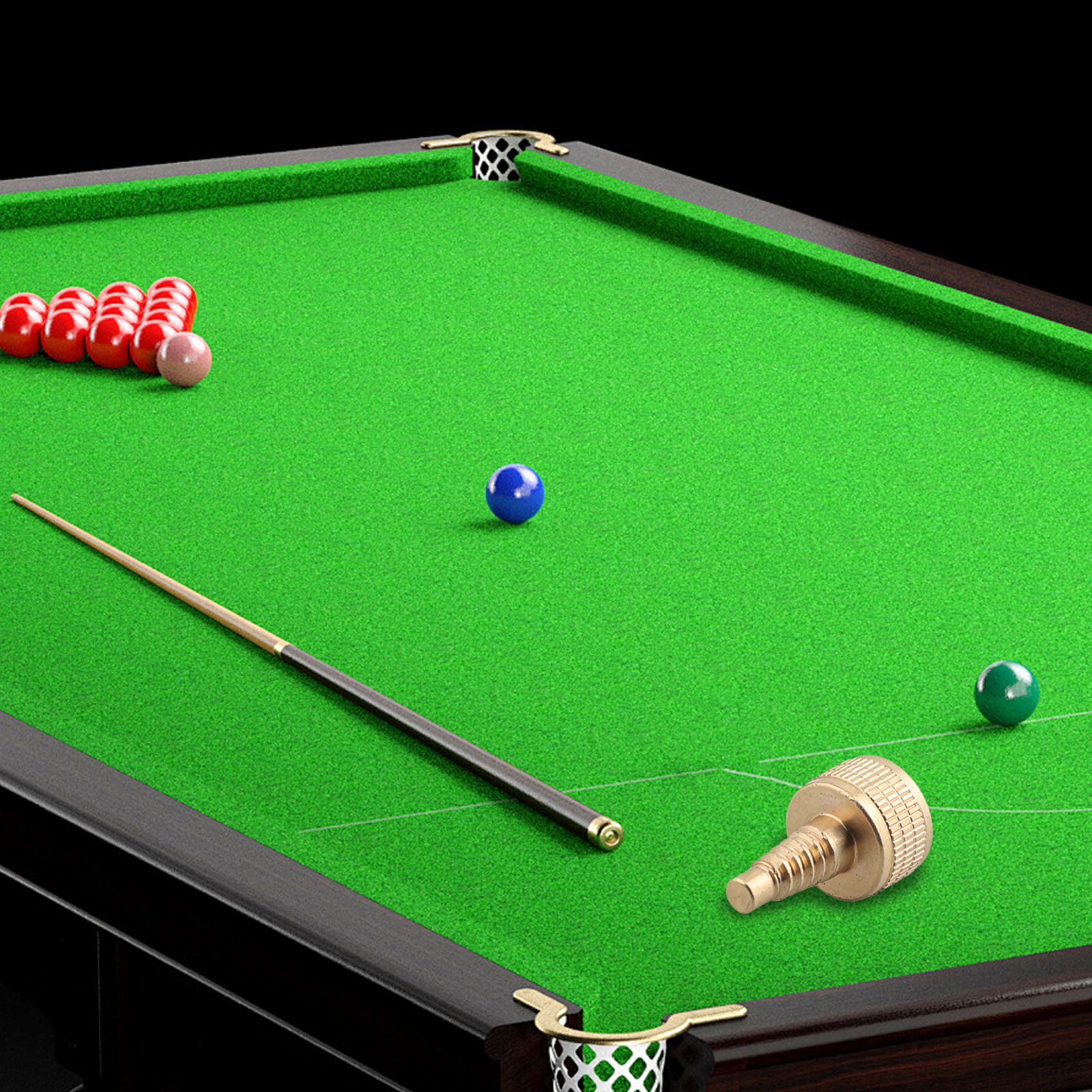 Vis d'extension de queue de billard en laiton, 1 pièce, poids de queue, boulons dorés pour joueurs de billard, Snooker, pièces de billard