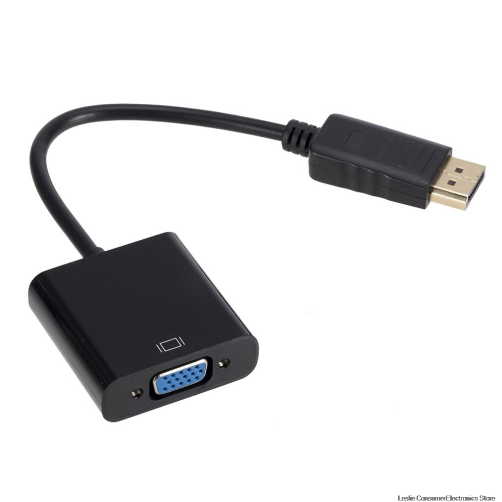 Displayport Display Port DP a VGA Cavo Adattatore Maschio a Femmina Converter per PC Bundle 1 Computer Scivolo Carta Della Bolla ONLENY: Default Title