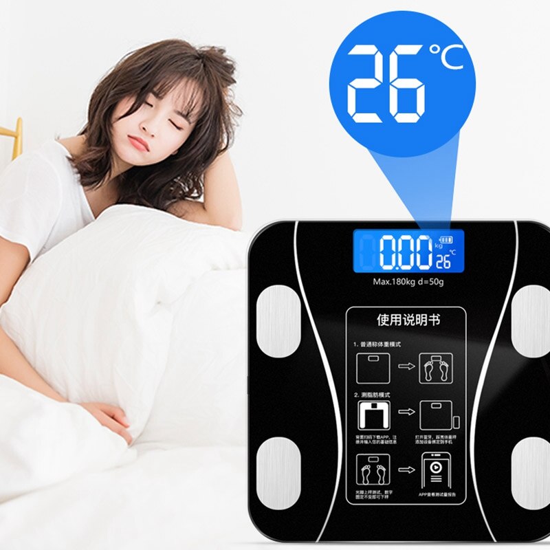Bathroom Body Scale Digital Human Weight Mi Scales Floor Lcd Display Body Index Electronic Smart Weighing Scales