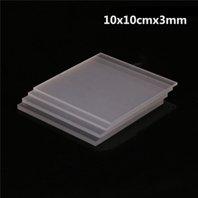 2-5mm dikte Helder Acryl Perspex Sheet Cut Plastic Transparant Bestuur Plexiglas Paneel organisch glas polymethylmethacrylaat: 10x10x3