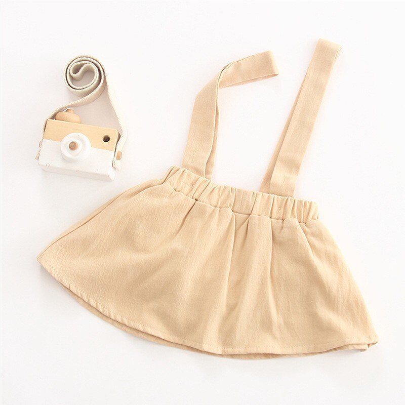 Baby Girls Cotton Skirt Summer Autumn Suspender Cute Petti Outfit Baby Toddlers Children Kids Knee Length Skirt