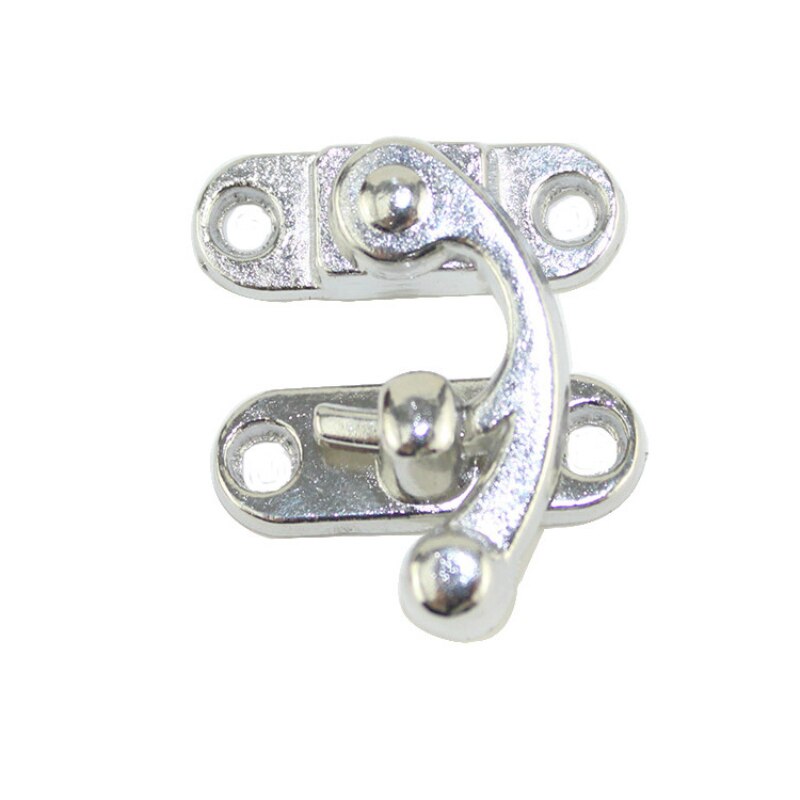 Antique Metal Lock Mini Decorative Hasps Hook for Wooden Jewelry Box Padlock with Screws ZAKKA Box Hardware Decor: 6