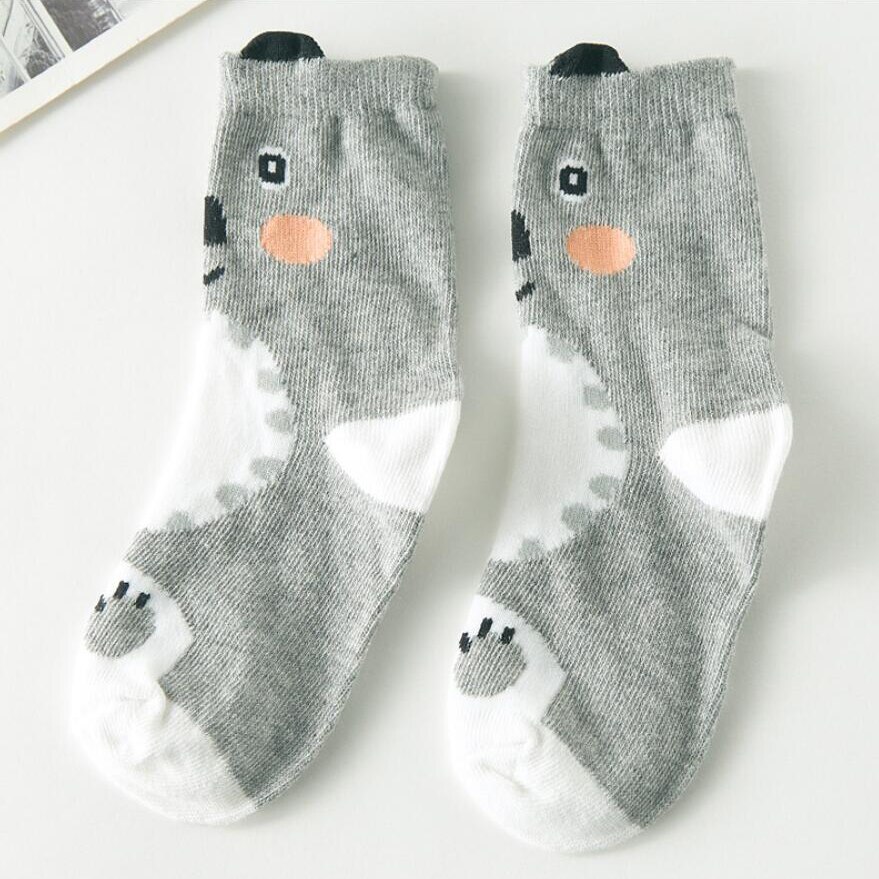 1 Pair Unisex Lovely Cute Cartoon Fox Kids baby Socks Short Winter Girls Boys Cotton Sock Animal Toddler Socks Owl Bear 9-48 M