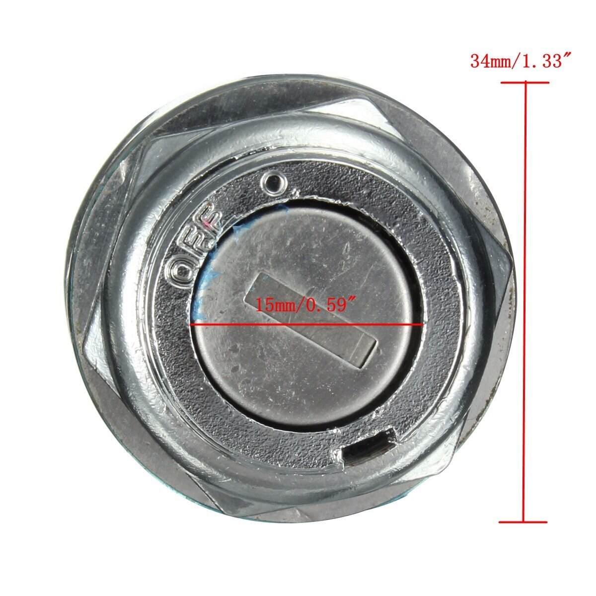 Motorcycle Ignition Barrel Key Switch 2 Keys 4 Pin Block Connector For ATV Moto Bike Buggy