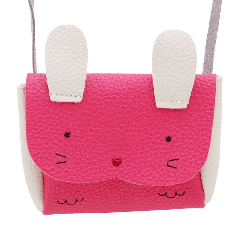 Girls PU Coin Purse Bag Wallet Kids Rabbit One Shoulder Bag Small Coin Purse Change Wallet Kids Bag