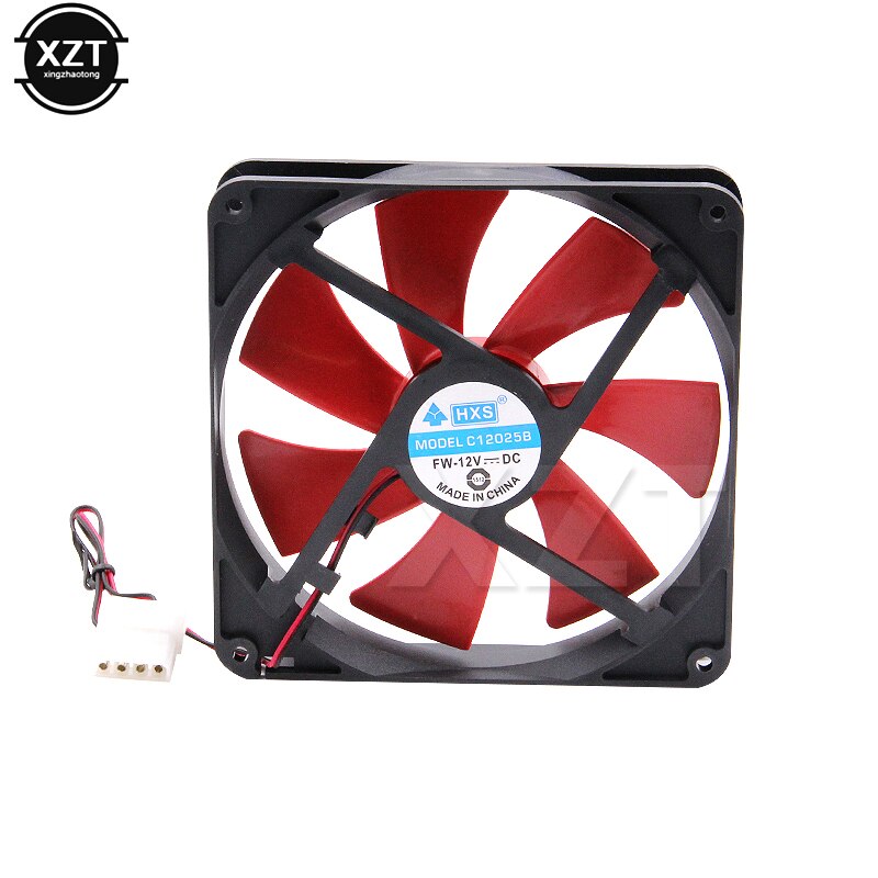 12V 4 Pin 140Mm Computer Cooler Dc Stille Cpu Koeling Ventilator Hoge Luchtstroom 2300Rpm Snelheid Verstelbare Rustig voor Pc Chassis Uitstralende: Default Title