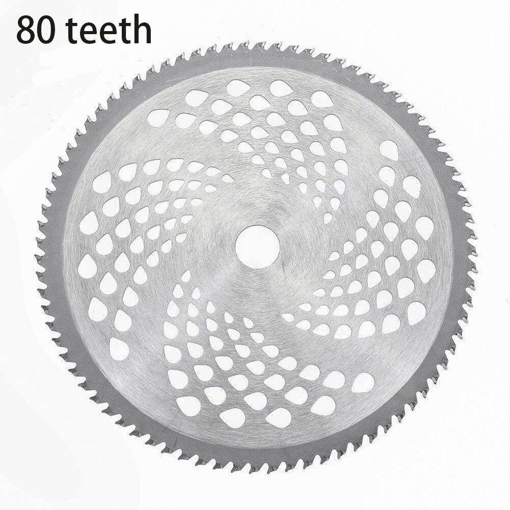 Lawn Circular Mower Cutter Grass Trimmer Head with Chain Saw Blades Rotary Tray Carbide Brushcutter Blades 40T/60T/80T Mower
