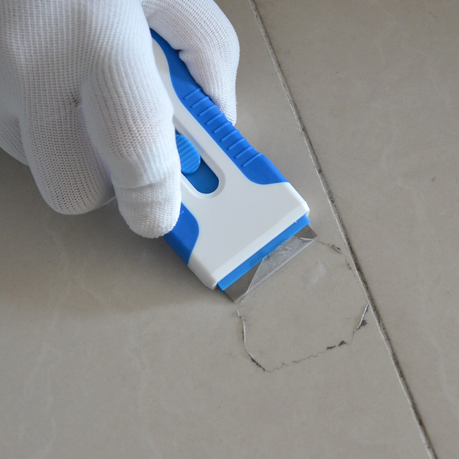 EHDIS Vehicle Cleaning Razor Scraper With Carbon Steel Blades Window Glass Sticker Decal Remove Tools Film Wrapping Car Squeegee