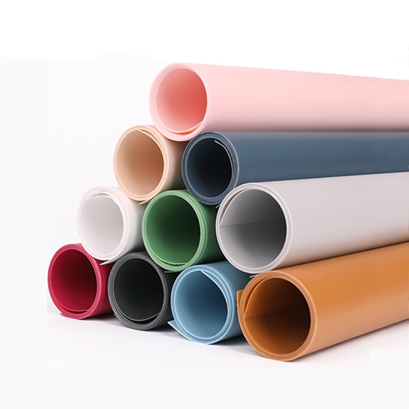 13 verschiedene Farben PVC Fotografie Kulissen Foto Studio Schießen Zubehör Requisiten matt Hintergrund Bord Wasserdichte Anti-falten