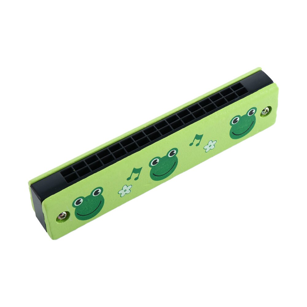 16 Holes Cute Harmonica Musical Instrument Montessori Educational Toys Cartoon Pattern Kids Wind Instrument Children Kids: O