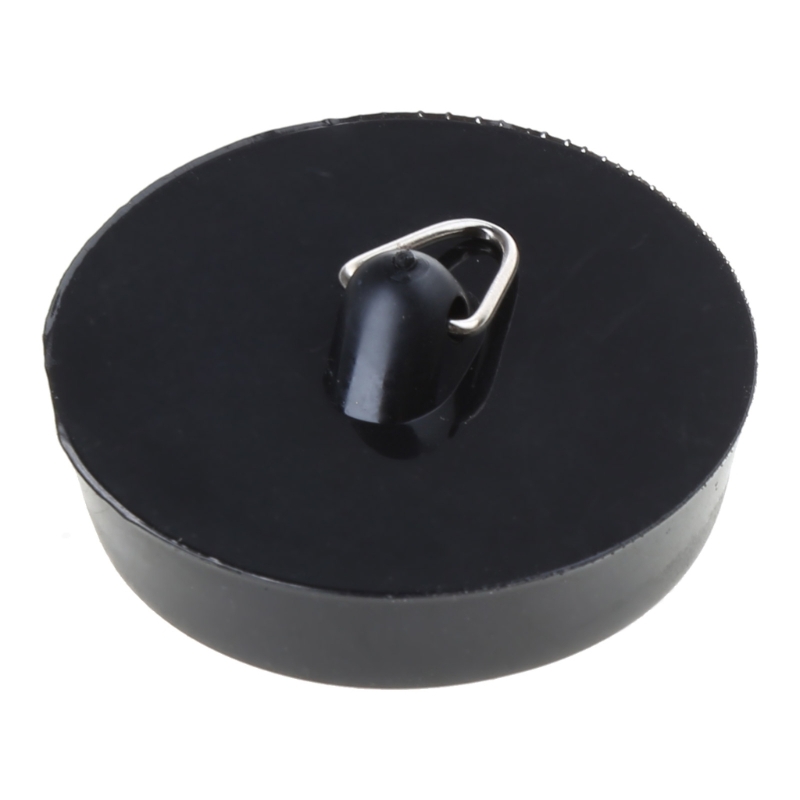 Tapón bañera, tapón bañera, cubierta tapón, tapón drenaje silicona Universal con cadena anillo para baño,