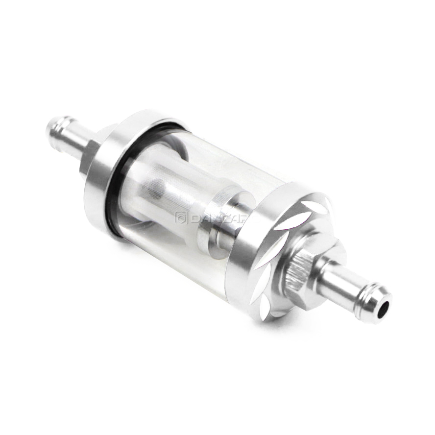 Filtro de combustible Universal para motocicleta, 8mm, motor en línea, carburador CNC, filtro de Gas y combustible, filtros de aceite para Motor, accesorios todoterreno ATV: Oro