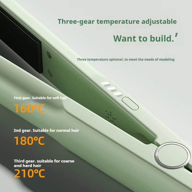 Elektrisk hårtång snabbvärmande locktång för vågig frisyr järn hårstyling locktång plattång för hemskola resor