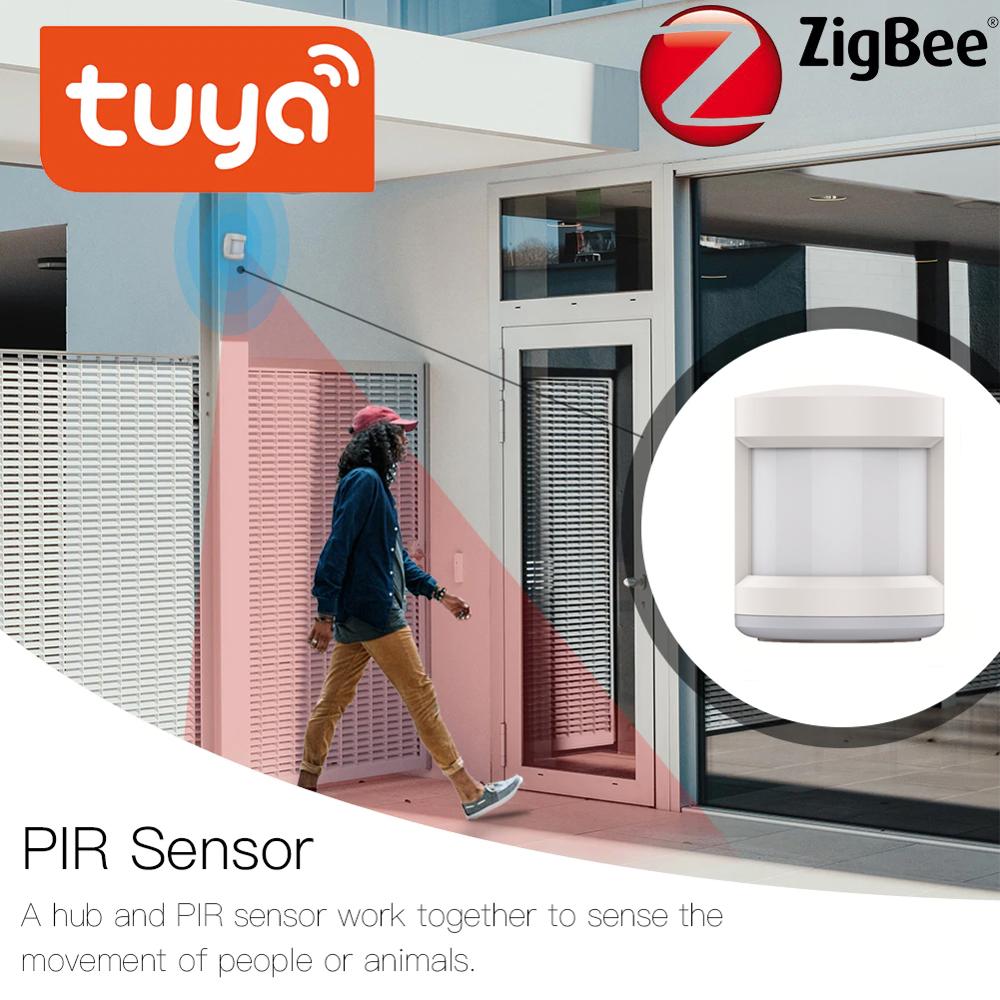 Tuya ZigBee PIR Sensor Smart Wireless WiFi PIR Motion Sensor Battery Powered Detector Home Alarm System Work With IFTTT
