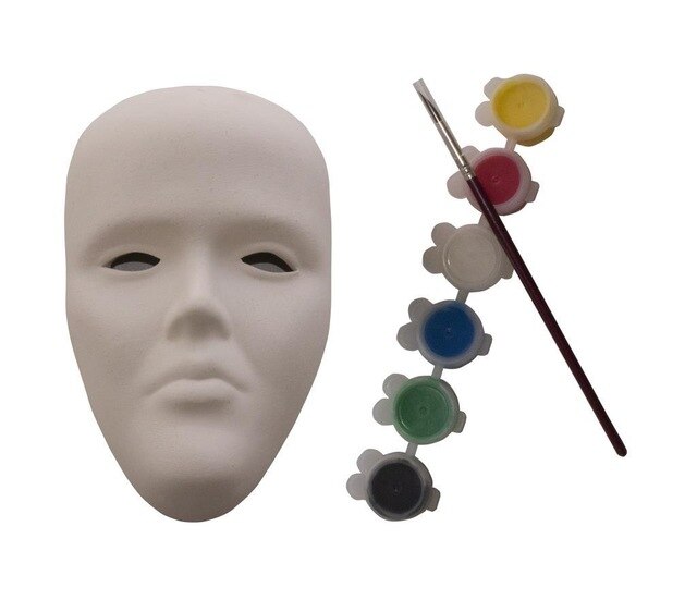 Mask Ceramic Trinket Painting Set-15x9x4 cm 429531579