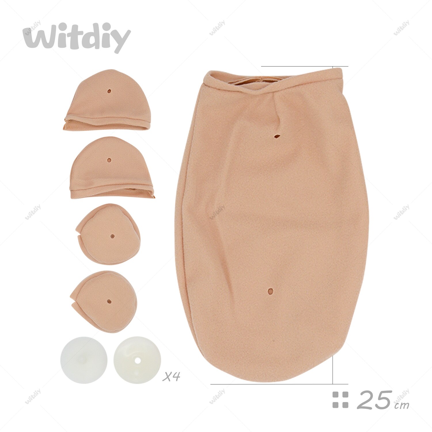 Witdiy muñecas Reborn cuerpo de tela: Maggie