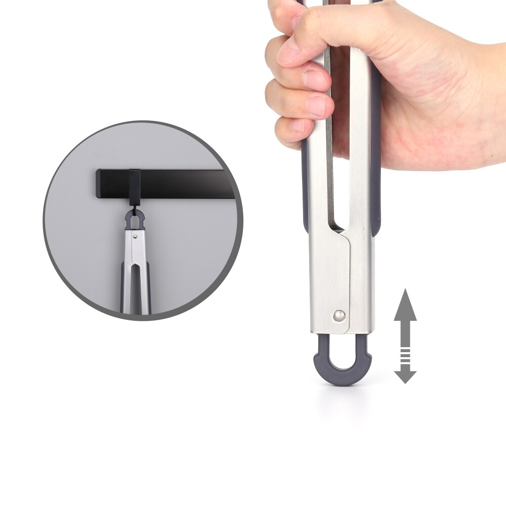 12 "Een Hand Roestvrijstalen Keuken Tang Voedsel Grill Bbq Tong