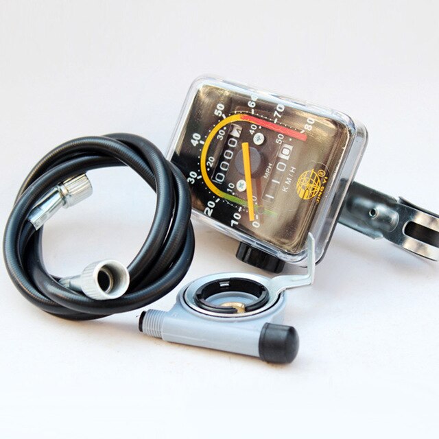 Pyörä matkamittari vedenpitävä polkupyörän nopeusmittari klassinen mekaaninen pyörätietokone yleinen pyöräilymatkamittari: Default Title