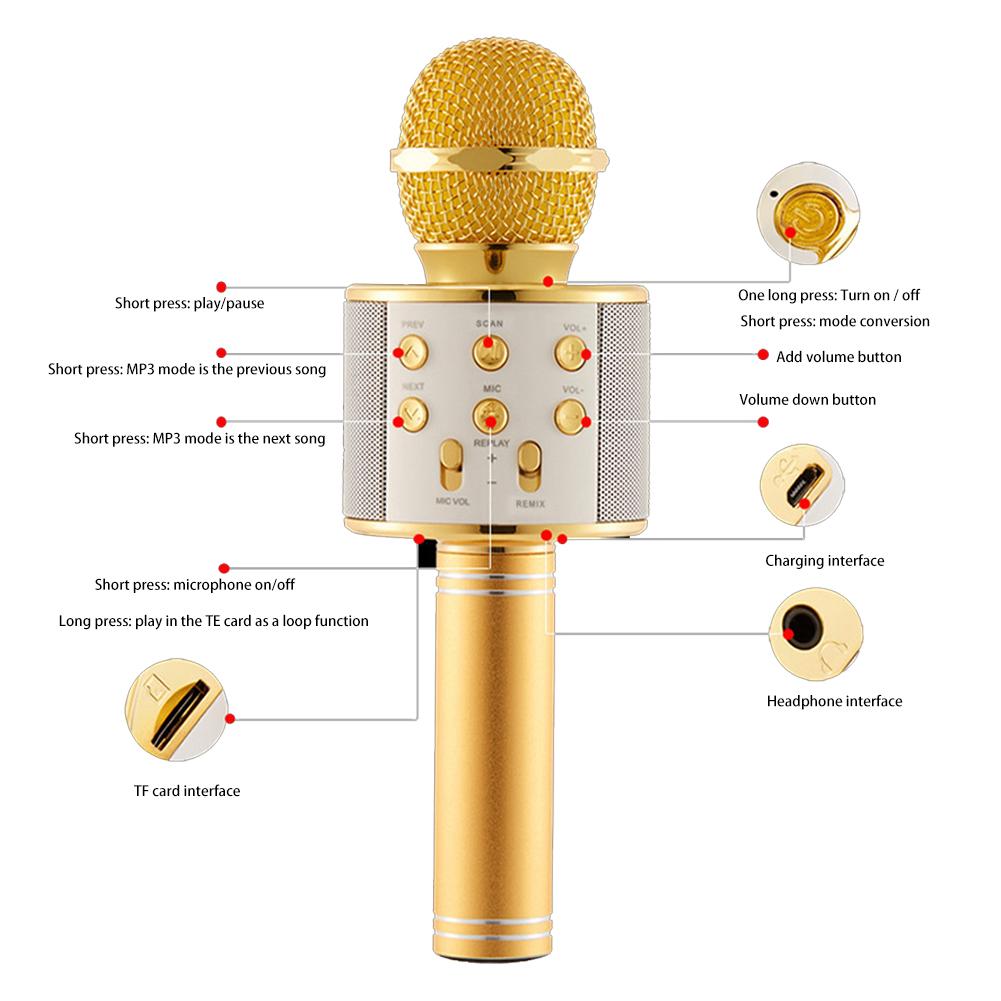 Kinderen Karaoke Microfoon Speelgoed Microfoon Audio Microfoon Karaoke Apparaat Kinderen Speelgoed