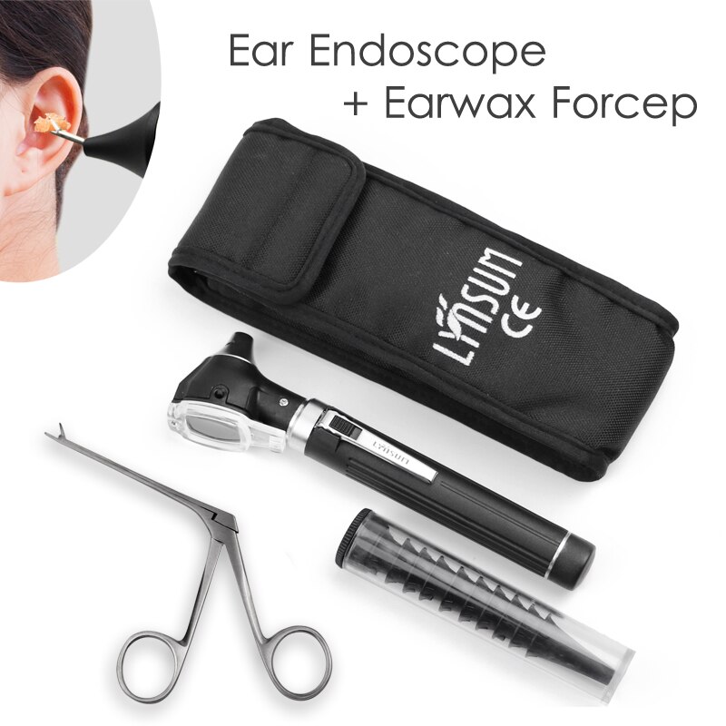 Ensemble de pinces à épiler, Micro Crocodile, Endoscope, dissolvant de cérumen, nez de Crocodile, outil de nettoyage des oreilles, Otoscope