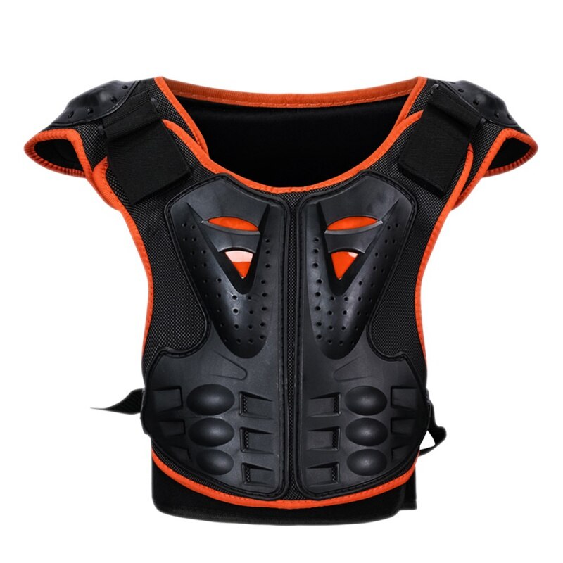 Protector de espalda y pecho reflectante de alta intensidad para niños, , a prueba de golpes, transpirable, desmontable, protección cambiable