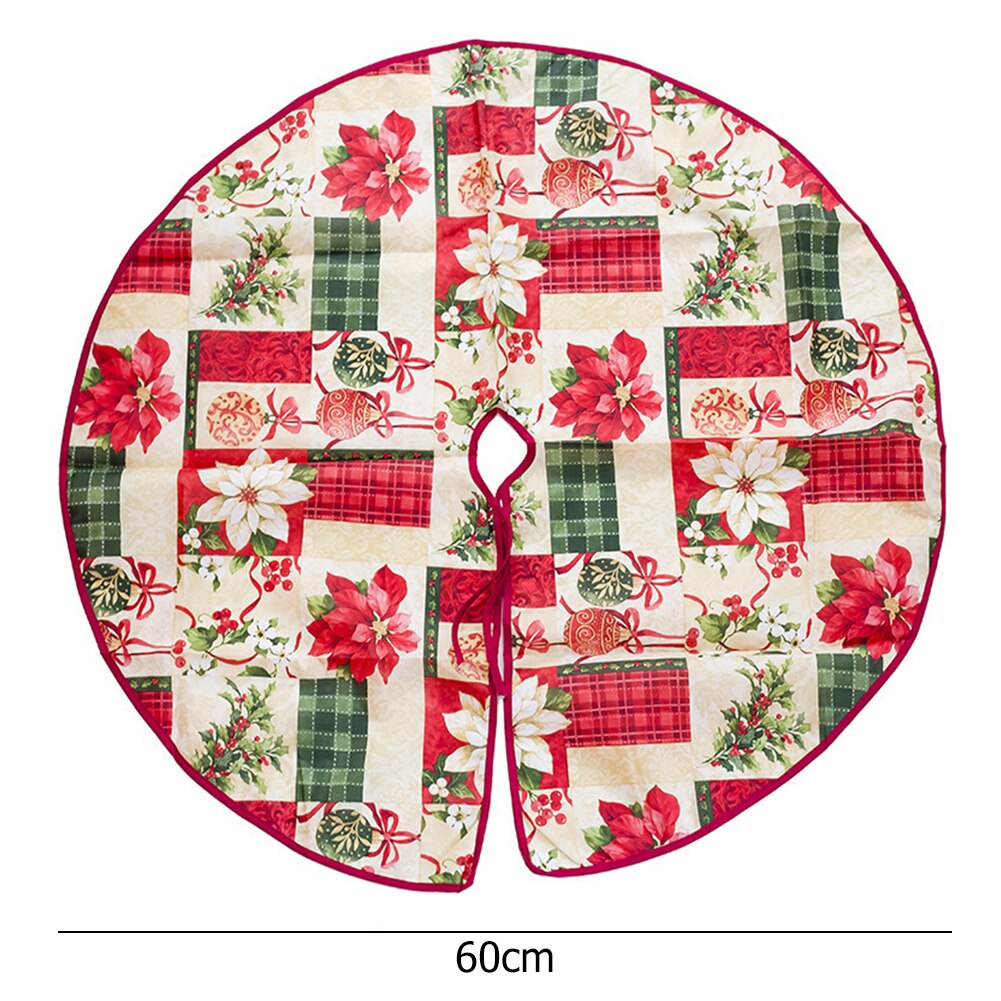 Kerstboomrokken voor thuis, jaardecoratie, kerstboomrok, kerstboomrok, linnen vloermat voor scène-indeling 122cm: En