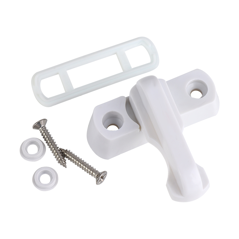 1 PC Plastic T-lock Steel Window Door Bolt Latch Buckle Anti Theft Secure Home Pull Handle Household Locks