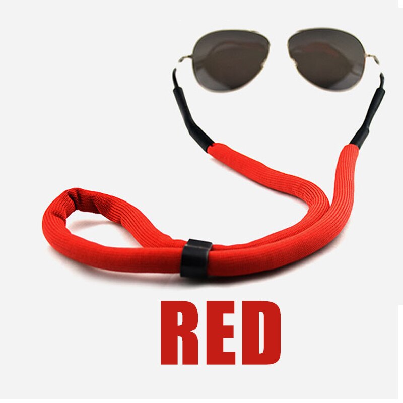 Schwimm Sonnenbrille Kette Wassersport Brille Kabel Freien Sport Eyeglasse Brillen Kabel Halfter Nacken Gurt Lesebrille Goggle: rot