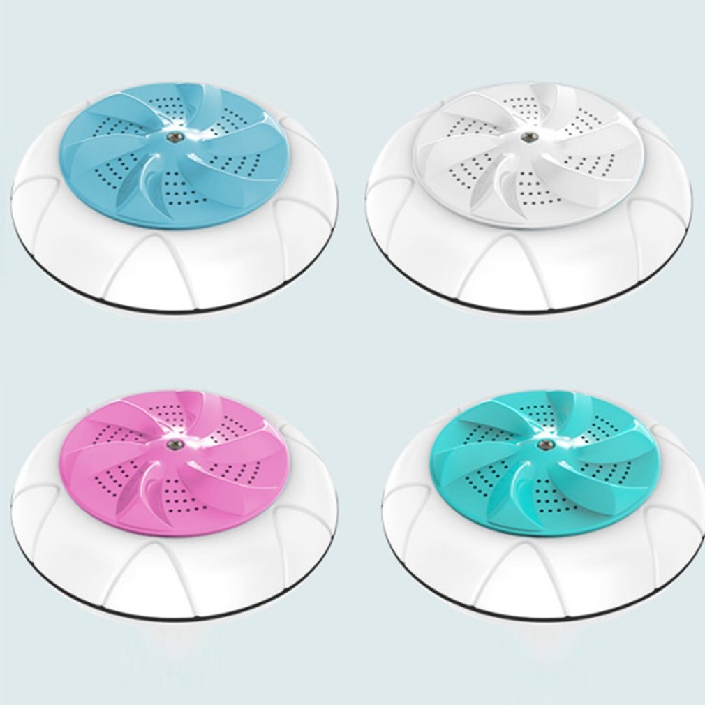 Mini Portable Ultrasonic Vibration Washing Machine ABS Stains Remover Laundry Cleaning Machine For Travel 1 Set