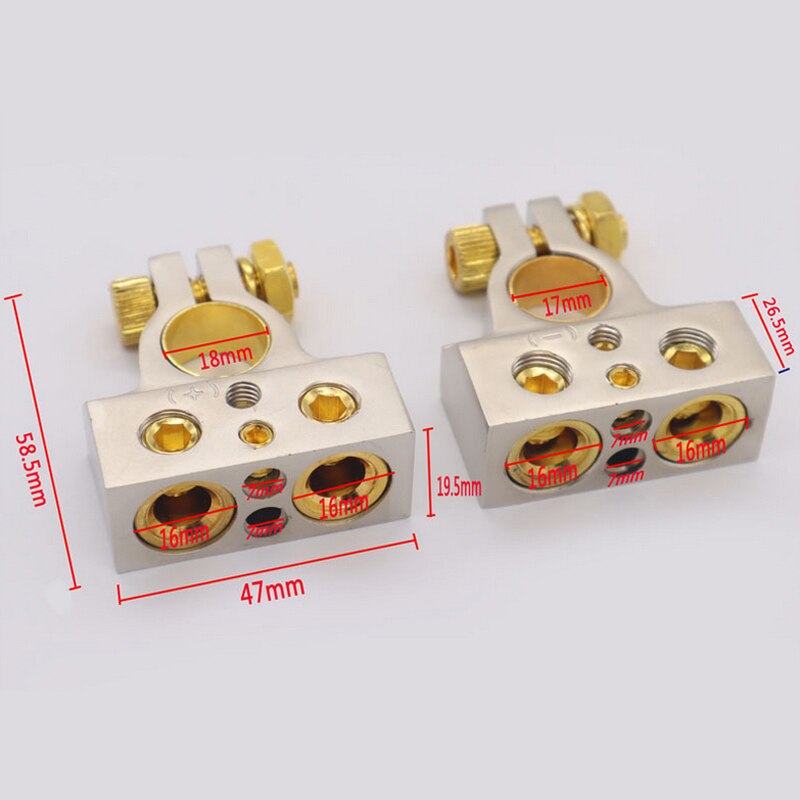 2pcs Battery Connector Quick Disconnect Battery Cable Ends Connector Car Battery Terminals Connector Switch Clamps