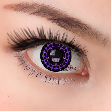 Lentes de contacto amarillas para Halloween, lentes de animación con personajes de dibujos animados japoneses populares, CL207 SENNIN: CL188