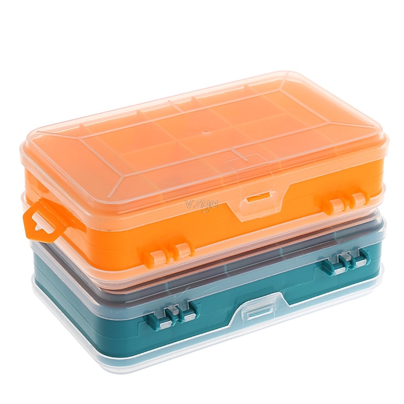 Tool Box Transparent Double-Side Multifunctional Storage Tool Case Plastic Case A11