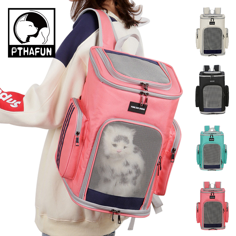 Kat Draagtas Huisdier Rugzak Kat Zak Huisdier Outdoor Carry Dubbele Schoudertas Ademend Opvouwbare Reistas Kleine Hond Katten tassen