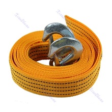 4m 5 ton cabo de reboque do carro resistente puxar corda cinta ganchos van recuperação estrada aug10 drop ship dropshipping