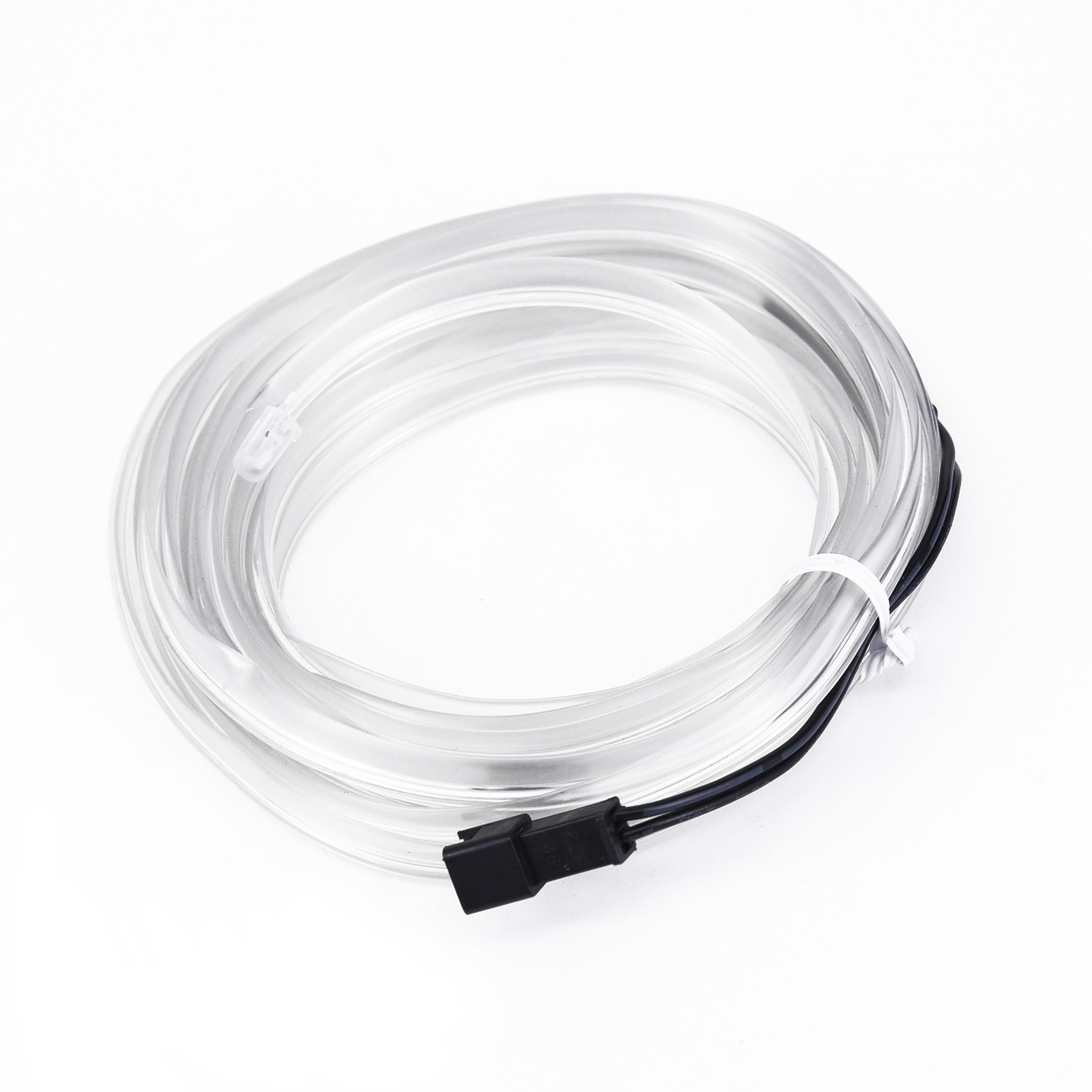 5v transparante blauwe usb led-lichtslingers met gloeiende el-draad voor auto-interieurdecoraties