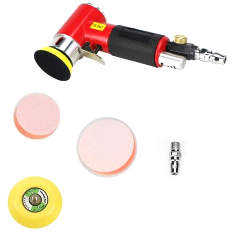 2 inch 3 inch luchtschuurmachine kit pad excentrisch trackal dual action pneumatische polijstmachine polijstgereedschap voor auto's: Default Title