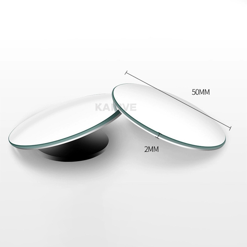 Espejo retrovisor para punto ciego de coche y motocicleta, espejo redondo pequeño ajustable gran angular 360 ° Retrovisor auxiliar inverso de rotación: Verde militar