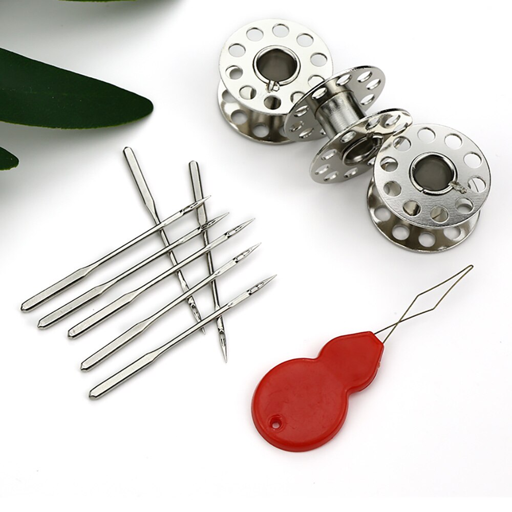 50pcs/Set Silver Sewing Machine Needles Overlock Sewing Machine Needles For Singer Janome Juki Also Fit Old Sewing Machine