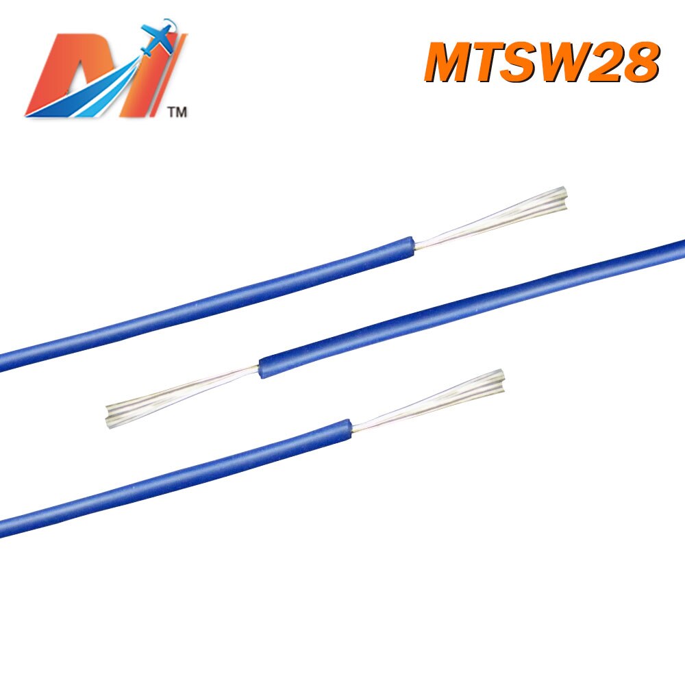 Maytech Clearance (1meter) power silicon wire AWG28 BLUE COLOR