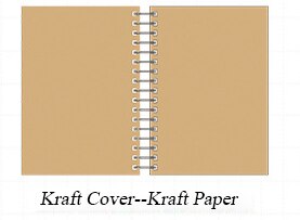 A5 skitsebog notesblok til kunstner skitse tegning 50 ark kraftpapir skitsebog dagbog tegning notesbog papirvarer: C