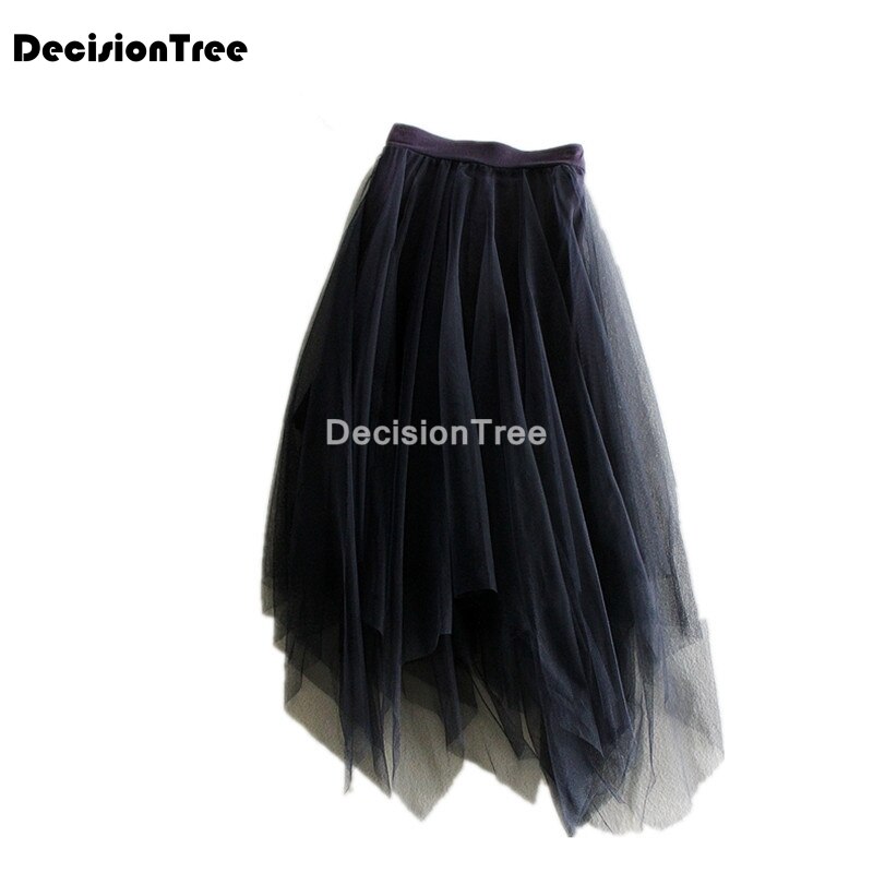 femme slip robe solide jupe jupon dame sous-jupe dentelle maille irrégulière polyvalent base jupe dames basique Mini jupe