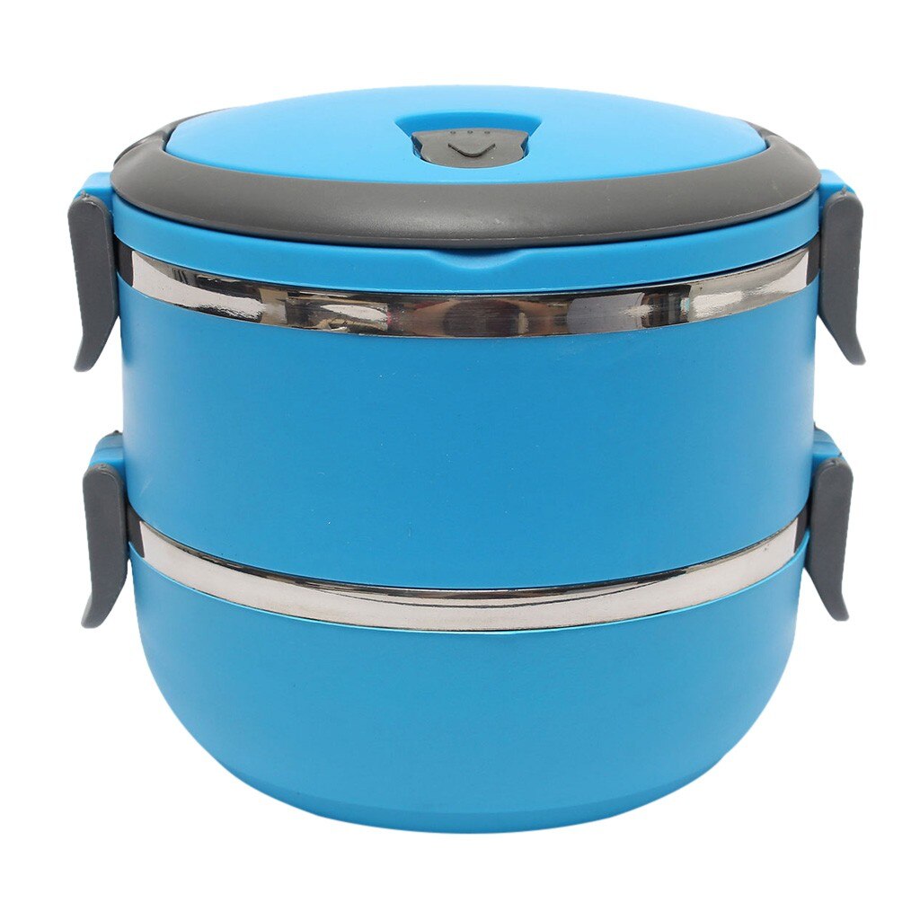 Boîte à bento thermique isolée par acier inoxydable de C pour la boîte à déjeuner étanche de Thermos de récipient de nourriture de pique-nique multicouche de bureau