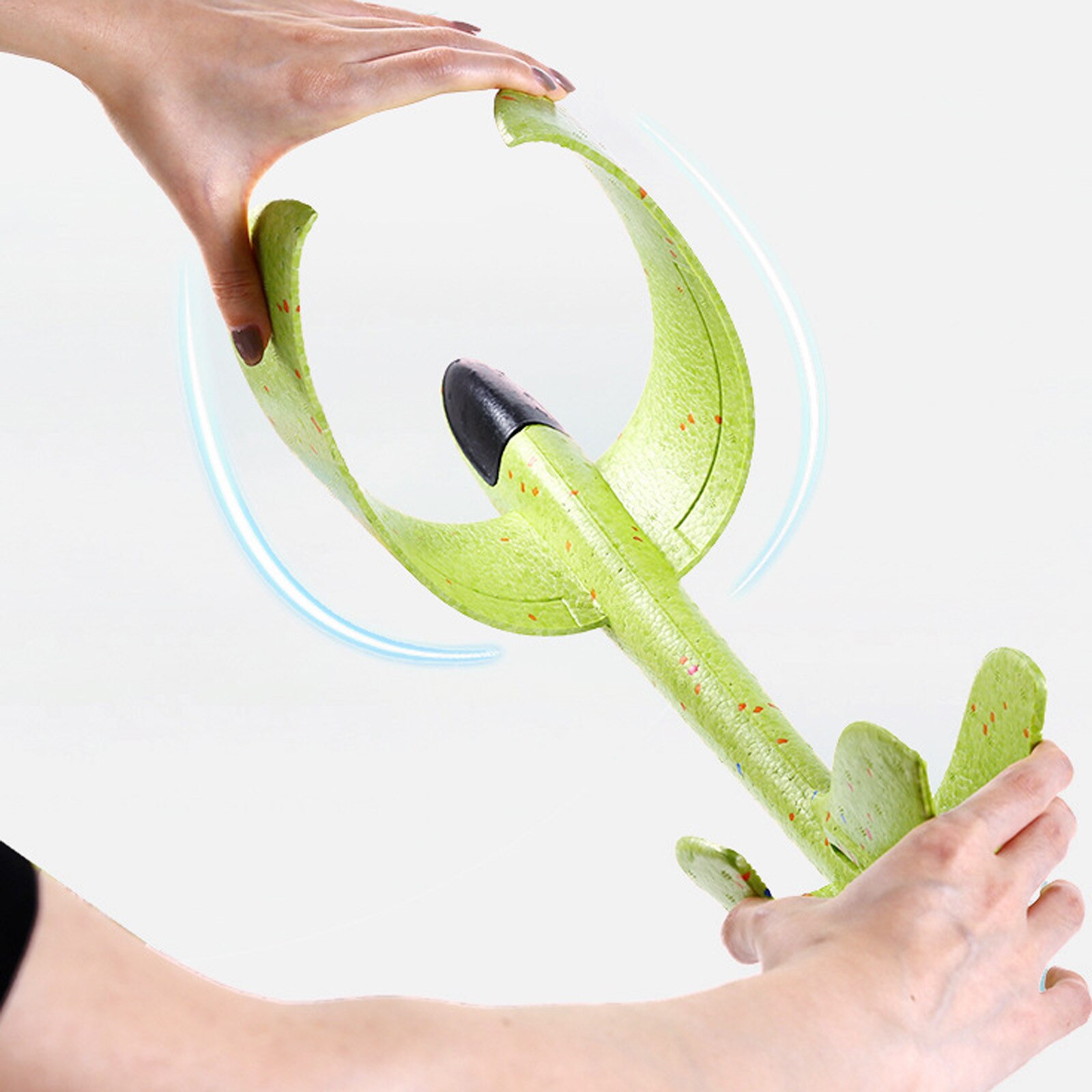 48*48.5*12cm Epp Foam Airplane Toy Foam Throwing Glider Airplane Inertia Aircraft Toy Hand Airplane Model Light Weight Flexible